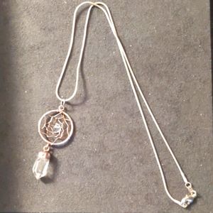Sterling Silver Dream Catcher Necklace